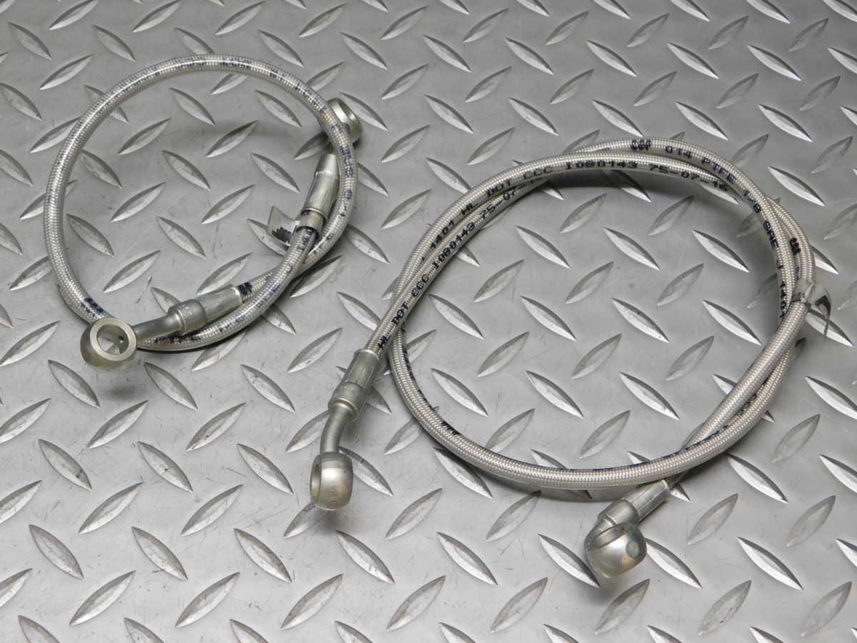 BMW G310R 純正 ブレーキ メッシュ ホース 2本 セット 460/860mm 走行距離9,720km拍卖