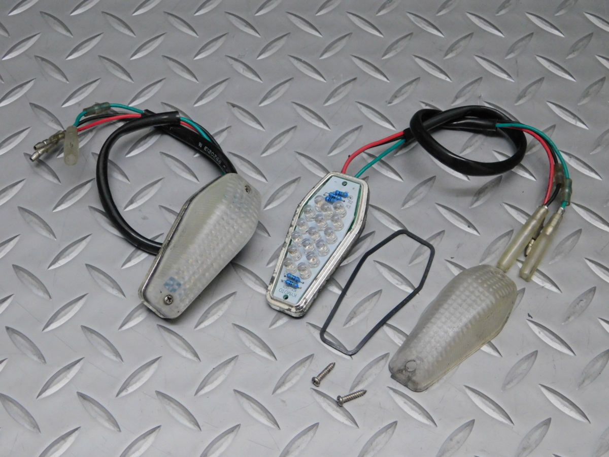 60 点灯OK!! 汎用 リア ウインカー LED 左右 セット NINJA250R 社外 =点灯動画有=拍卖