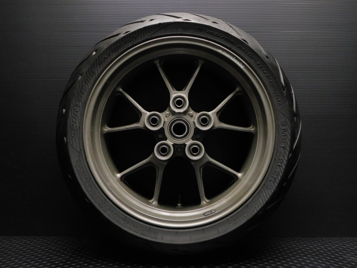 ★【評価A】160 ドゥカティ 749S 走行距離27,263km 純正 marchesini マルケジーニ リア ホイール MT5.50×17 タイヤ 山8分拍卖