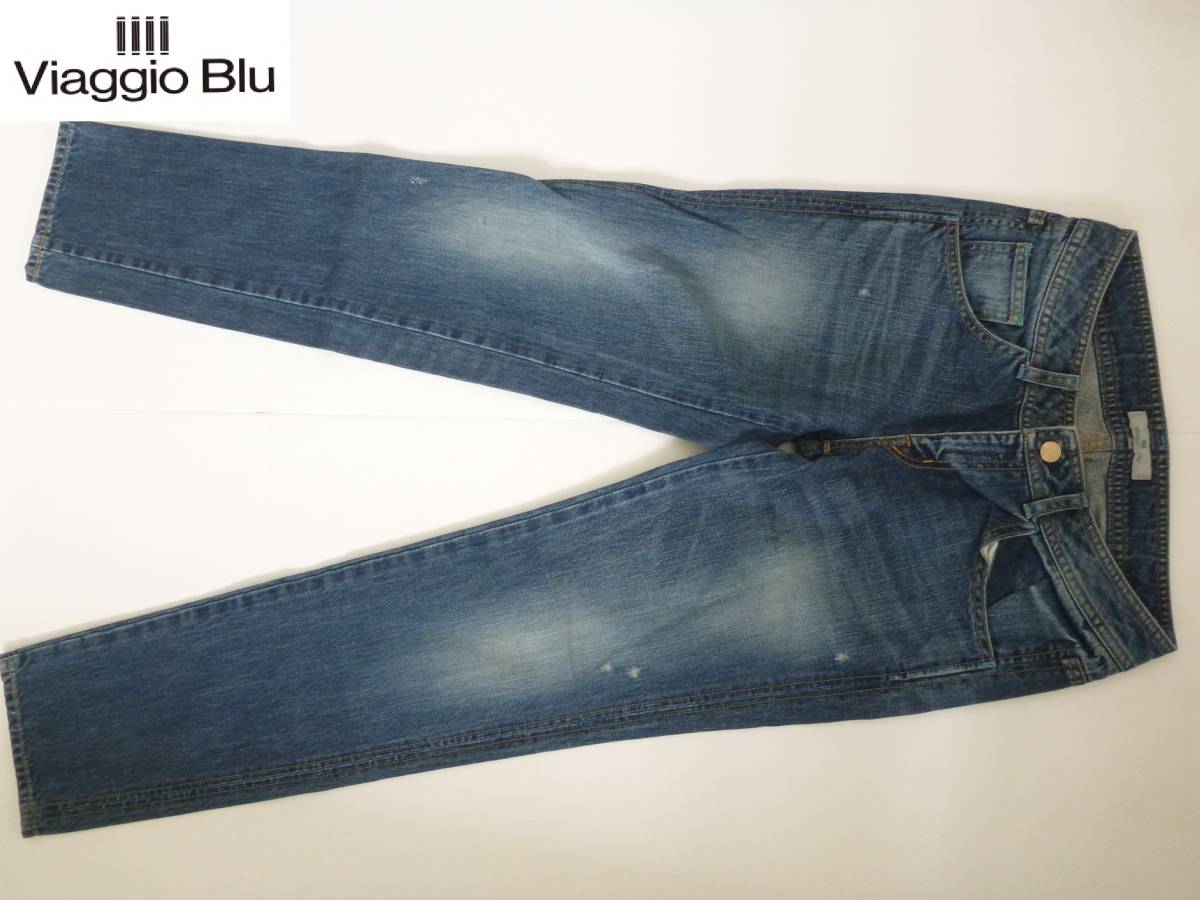 2万 美品 Viaggio Blu ビアッジョブルー★ 日本製 デニム ジーンズ 2 M相当拍卖