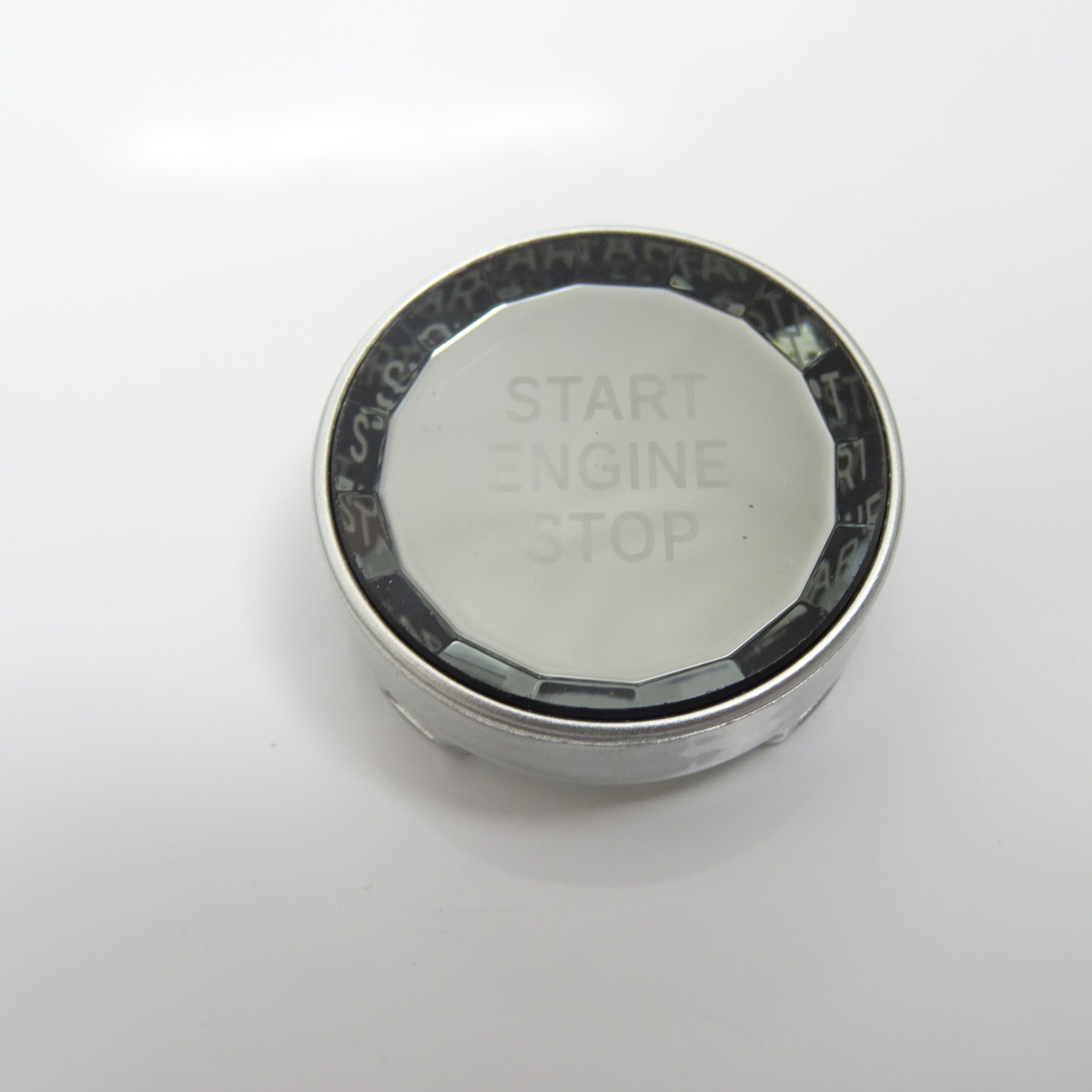 BMW 銀×クリスタル エンジンスターター プッシュボタン カバー X3 E83 2.5i/2.5si/3.0i/3.0si Mスポーツ 3Dデザイン アルピナ ハーマン拍卖