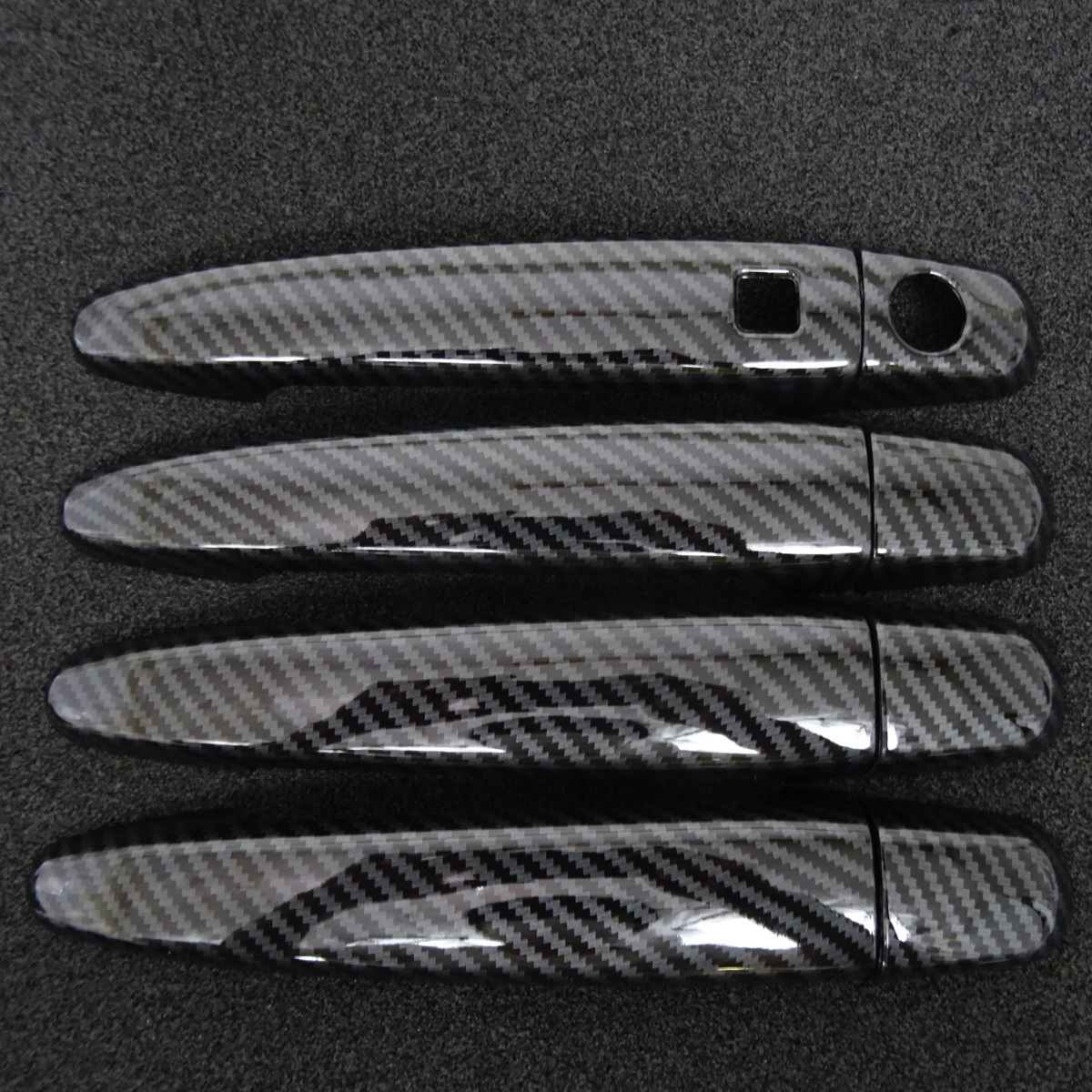 スポーティ全開♪ カーボン ルック ドアハンドル カバー アリオン NZT260 ZRT260 ZRT261 ZRT265 A15 A18 A20 ラウム NCZ20 NCZ25 穴1拍卖