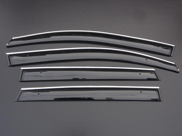安心ビス付き♪ メッキ モール ドアバイザー サイドバイザー ダッジ キャリバー クローム ライン ガーニッシュ スモーク バイザー拍卖