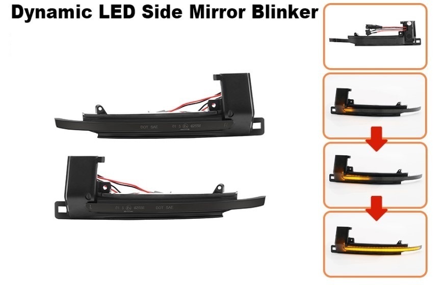 流れるウインカー♪ 高品質♪ アウディ シーケンシャル ドアミラー ウインカー A4 A4アバント 1.8TFSI 2.0TFSI 3.2FSI クワトロ 8K 0807拍卖