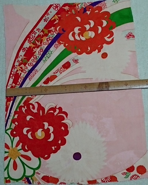 T-35-2-5*47cm×33cm*縮緬*和装小物*和装人形*はぎれ*古布*正絹*市松人形*リメイク素材*パッチワーク*細工*アンティーク*つるし飾り拍卖