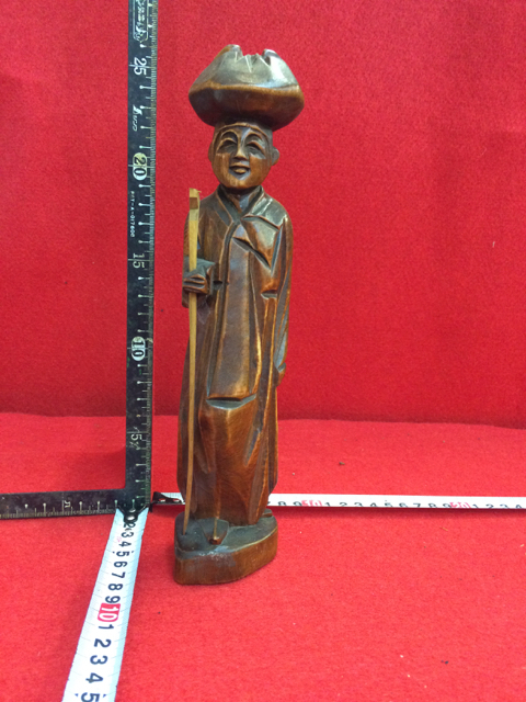 昭和レトロ_木彫り仙人像_0023拍卖