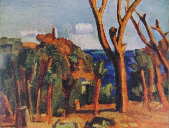 梅原龍三郎、【熱海風景】、希少な大判額装用画集より、美品、日本人画家、新品額装付、送料込み拍卖