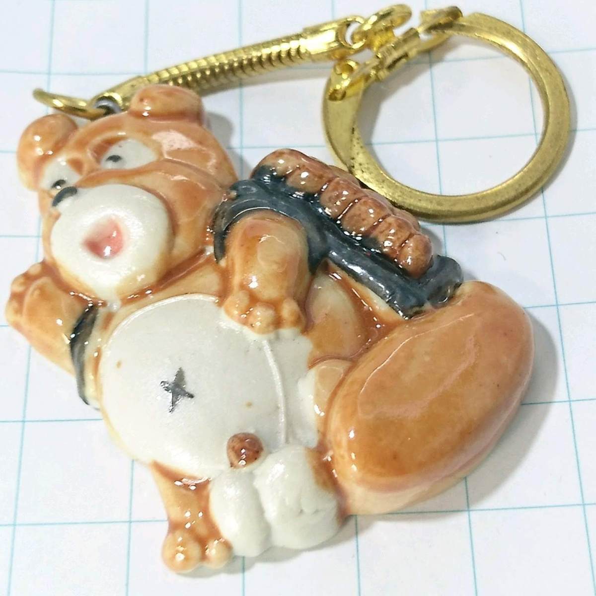 送料無料)かちかち山 タヌキ ご当地 観光地 登山 山登り 旅行 記念 キーホルダ A07949拍卖