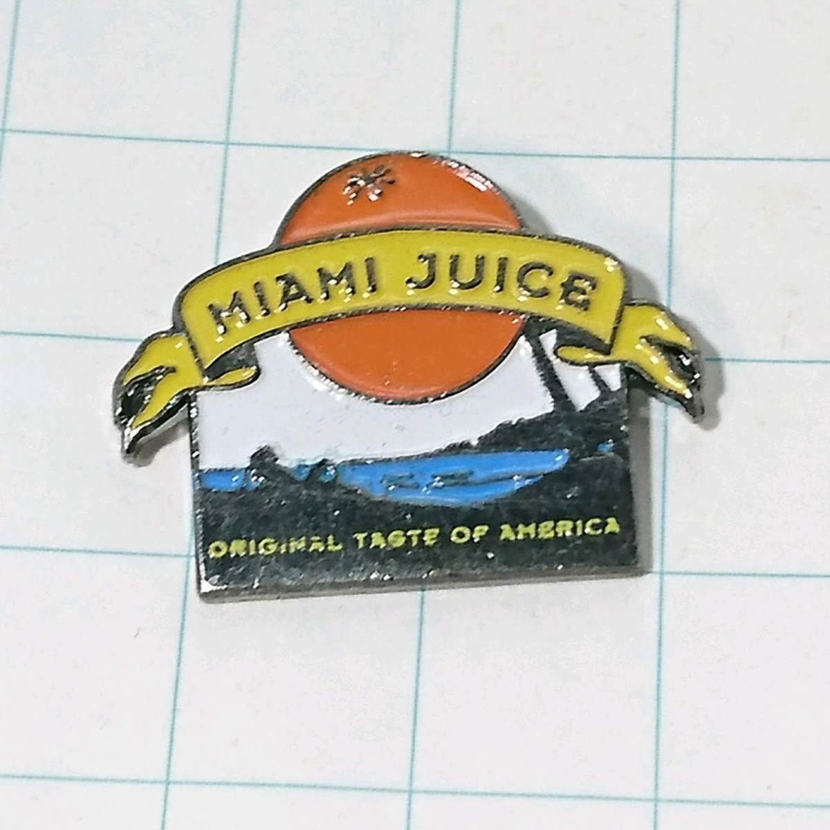 送料無料)マイアミジュース アメリカ輸入 アンティーク ピンバッジ PINS ピンズ A08065拍卖
