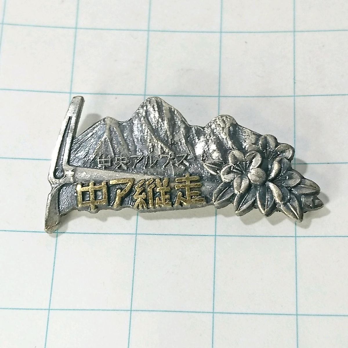 送料無料)中央アルプス縦走 昭和レトロ ご当地 観光地 登山 山登り 旅行 記念 山バッジ ピンバッジ PINS ピンズ A08163拍卖