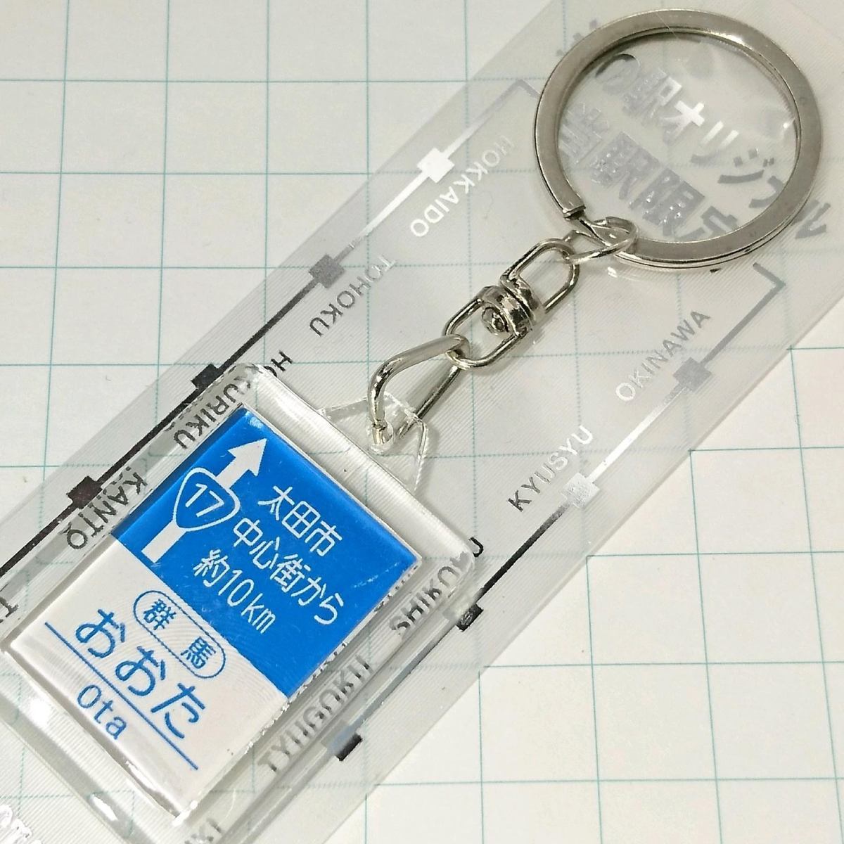 送料無料)未使用 ご当地 観光地 道の駅 キーホルダー 群馬 おおた B08335拍卖