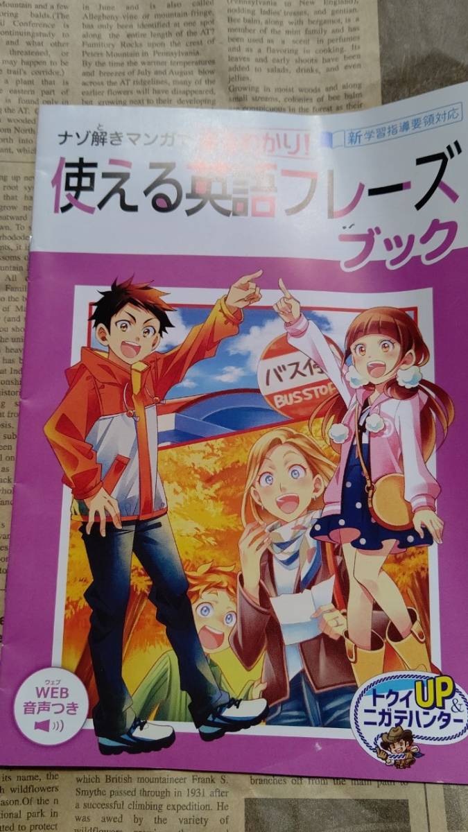 ★ 進研ゼミ小学講座 別冊 使える英語フレーズブック 2021年版 ★ 全33ページ ★ 中古 ★ 謎解きマンガでまるわかり!拍卖