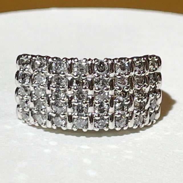 ☆Pt900 ダイヤ 1.00ct付きプラチナリング☆拍卖