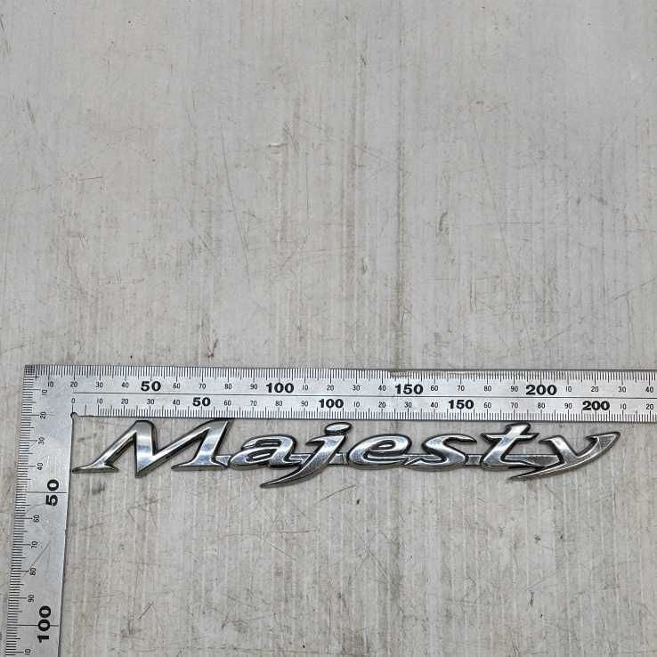 【0405-10】ヤマハ Majesty サイドカバー エンブレム 割れあり 1枚 当時物 絶版 旧車拍卖