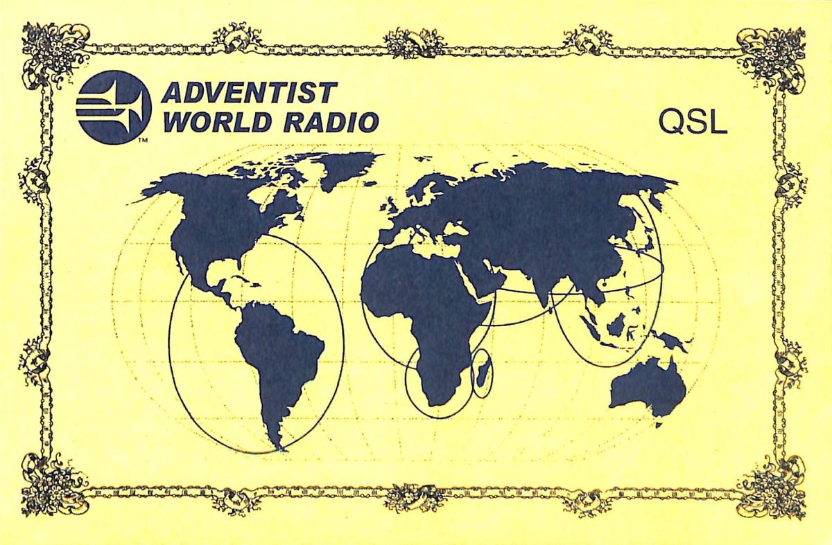 ①即決★送料込★BCL★入手困難★未使用ベリカード★AWR・アドベンチスト・ワールド・ラジオ★1980年代?拍卖