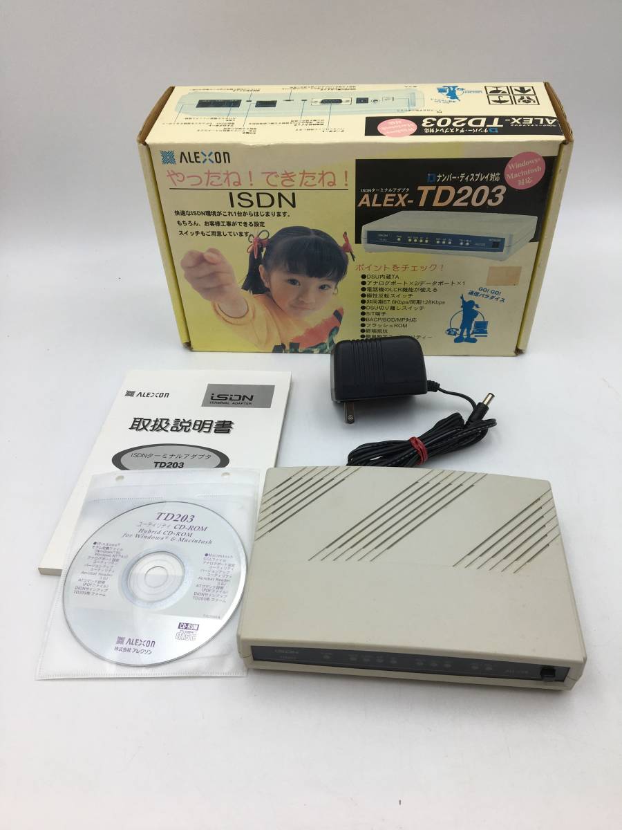 【ジャンク】ALEXON ISDN ターミナルアダプタ ALEX-TD203 アレクソン 拍卖