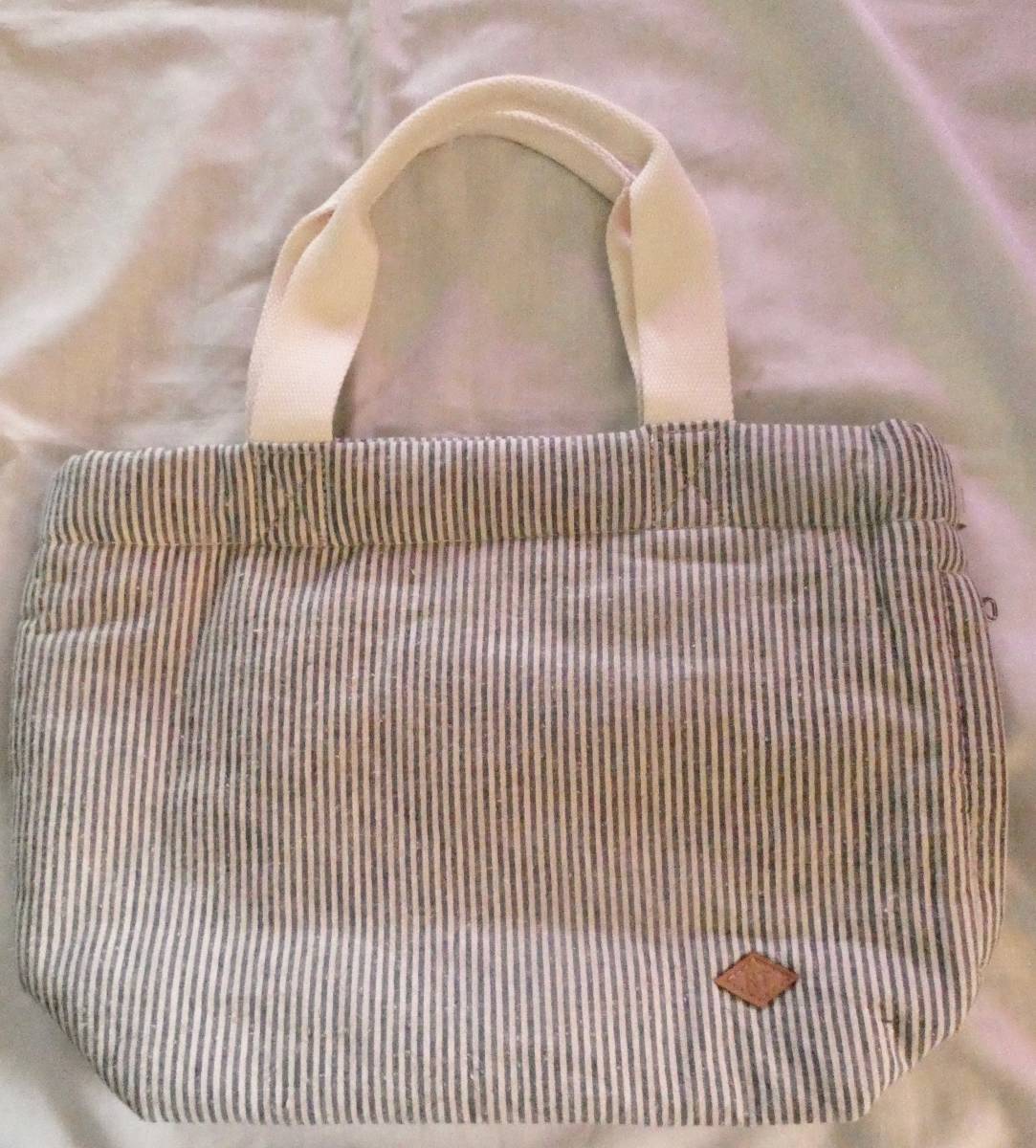 ルートート ストライプ トートバッグ ROOTOTE お買い物バッグ お散歩バッグ拍卖