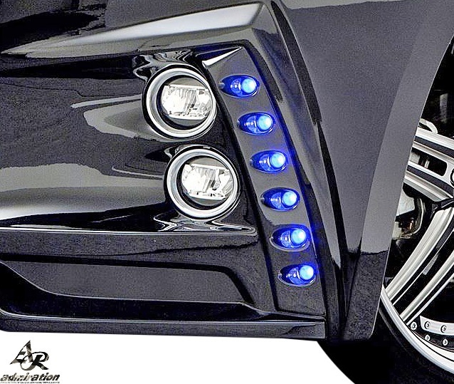 【M’s】トヨタ 60ハリアー 前期 (H25.12-H29.05) ADMIRATION エアロ専用 6連LEDスポット // FRP アドミレイション エアロ パーツ 外装拍卖