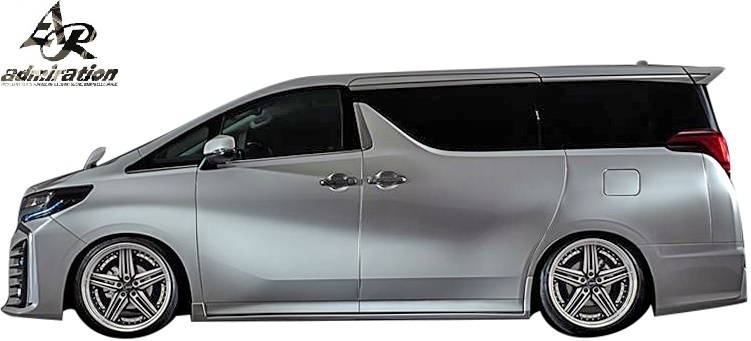 【M’s】後期 30アルファード (H30.01-) ADMIRATION Belta サイドステップ 左右 // FRP アドミレイション エアロ サイドスポイラー 正規拍卖