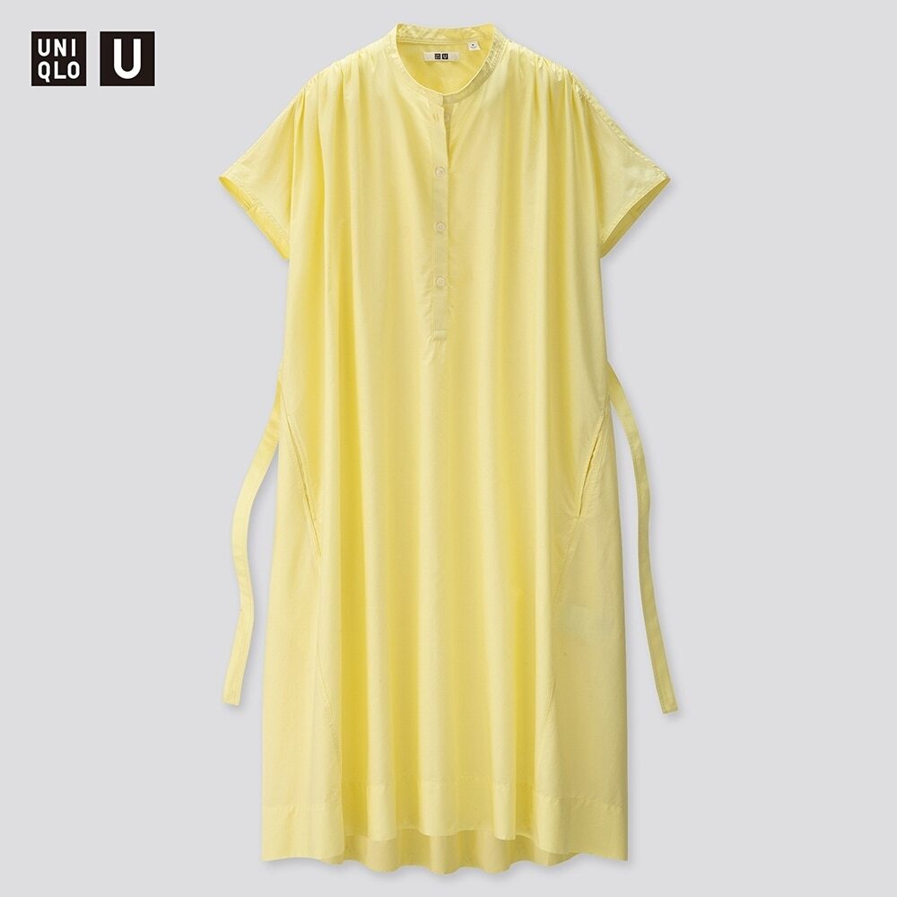 【新品・L・イエロー】ユニクロ×ルメール Uniqlo U ユニクロユー パラシュートワンピース 革新的な素材づかいと今を感じさせる 黄色拍卖