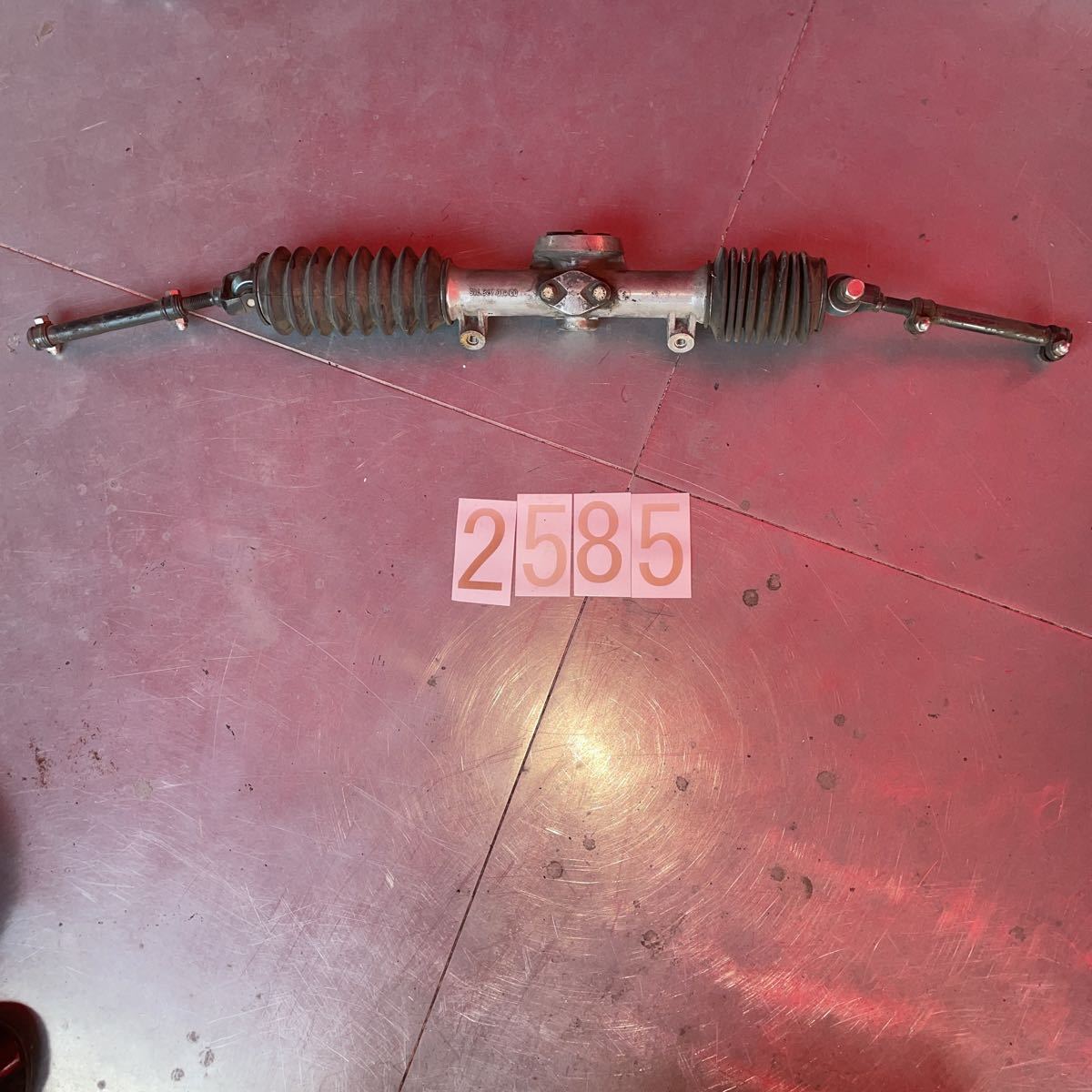 ポルシェ914 ラック アンド ピニオン ステアリング ラック レース用91434701400 NO.2585 ギアボック ポリッシュ拍卖