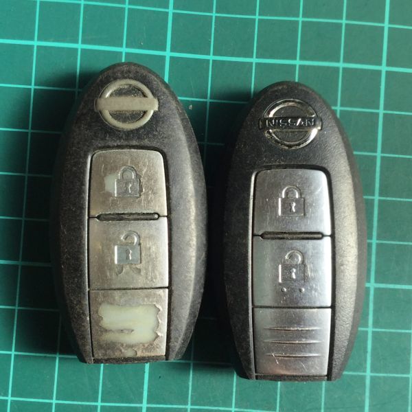 NI 4030 2個 日産 純正 キーレス リモコン インテリジェント ジューク エクストレイル キューブ マーチ ティーダ ムラーノ セレナ等 2B拍卖