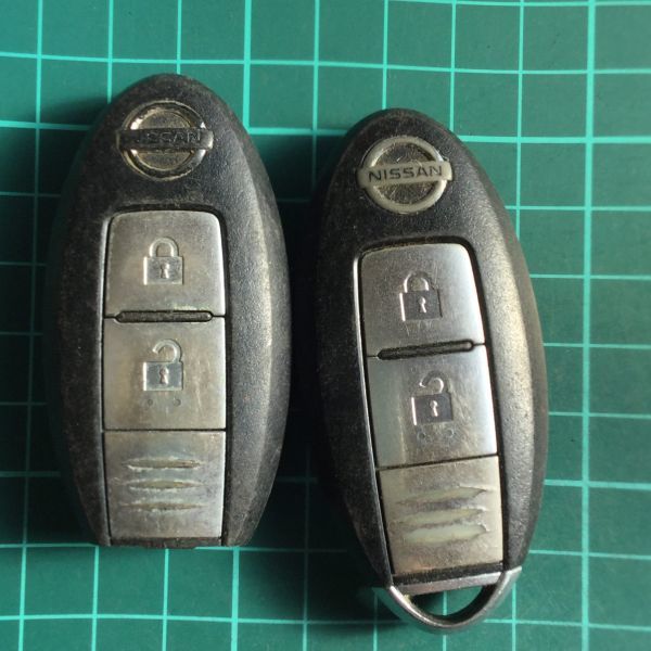 NI 4011 2個 日産 純正 キーレス リモコン インテリジェント ジューク エクストレイル キューブ マーチ ティーダ ムラーノ セレナ等 2B拍卖