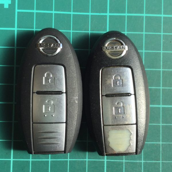 NI 4055 2個 日産 純正 キーレス リモコン インテリジェント ジューク エクストレイル キューブ マーチ ティーダ ムラーノ セレナ等 2B拍卖