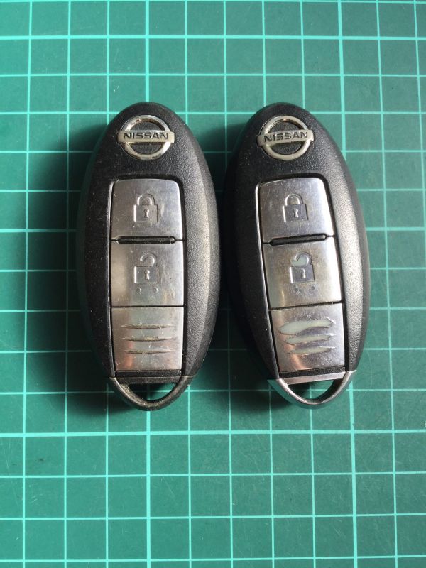 NI 4169 2個 日産 純正 キーレス リモコン インテリジェント ジューク エクストレイル キューブ マーチ ティーダ ムラーノ セレナ等 2B拍卖