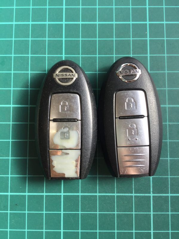 NI 4159 2個 日産 純正 キーレス リモコン インテリジェント ジューク エクストレイル キューブ マーチ ティーダ ムラーノ セレナ等 2B拍卖