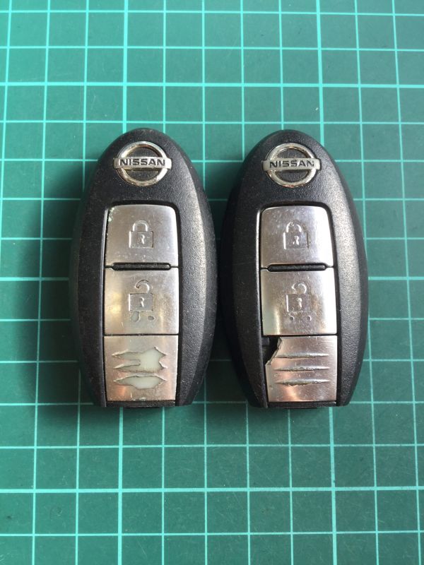 NI 4155 2個 日産 純正 キーレス リモコン インテリジェント ジューク エクストレイル キューブ マーチ ティーダ ムラーノ セレナ等 2B拍卖