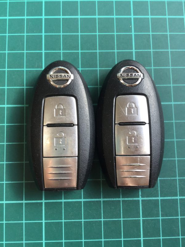 NI 4148 2個 日産 純正 キーレス リモコン インテリジェント ジューク エクストレイル キューブ マーチ ティーダ ムラーノ セレナ等 2B拍卖