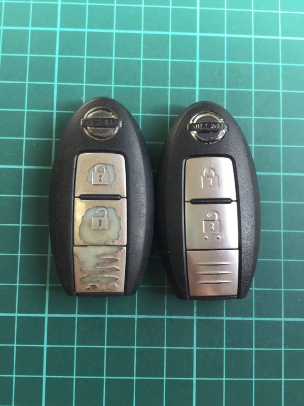 NI 4274 2個 日産 純正 キーレス リモコン インテリジェント ジューク エクストレイル キューブ マーチ ティーダ ムラーノ セレナ等 2B拍卖
