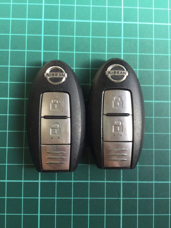 NI 4254 2個 日産 純正 キーレス リモコン インテリジェント ジューク エクストレイル キューブ マーチ ティーダ ムラーノ セレナ等 2B拍卖
