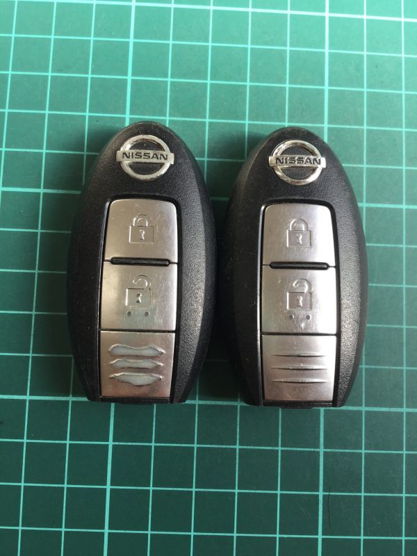 NI 4250 2個 日産 純正 キーレス リモコン インテリジェント ジューク エクストレイル キューブ マーチ ティーダ ムラーノ セレナ等 2B拍卖