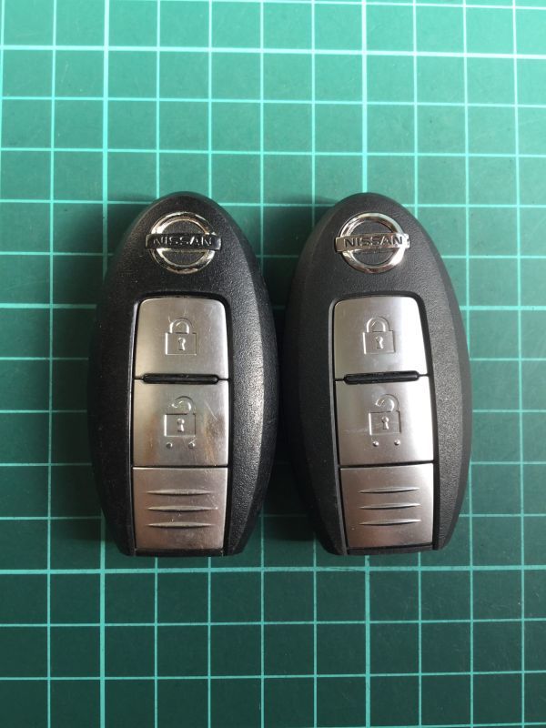 NI 4247 2個 日産 純正 キーレス リモコン インテリジェント ジューク エクストレイル キューブ マーチ ティーダ ムラーノ セレナ等 2B拍卖