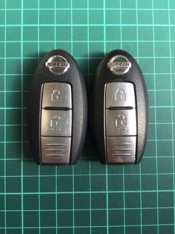 NI 4243 2個 日産 純正 キーレス リモコン インテリジェント ジューク エクストレイル キューブ マーチ ティーダ ムラーノ セレナ等 2B拍卖