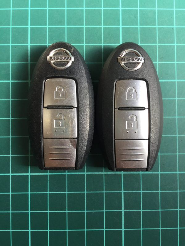 NI 4240 2個 日産 純正 キーレス リモコン インテリジェント ジューク エクストレイル キューブ マーチ ティーダ ムラーノ セレナ等 2B拍卖