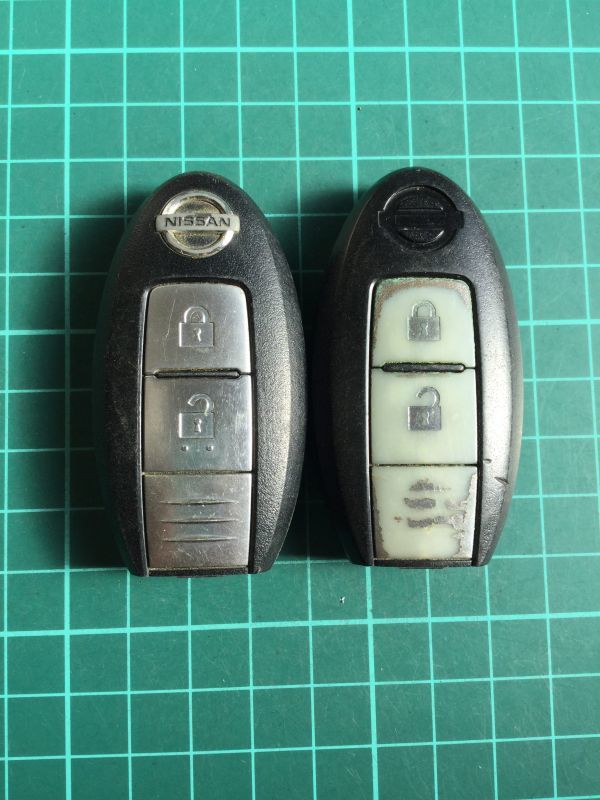 NI 4202 2個 日産 純正 キーレス リモコン インテリジェント ジューク エクストレイル キューブ マーチ ティーダ ムラーノ セレナ等 2B拍卖