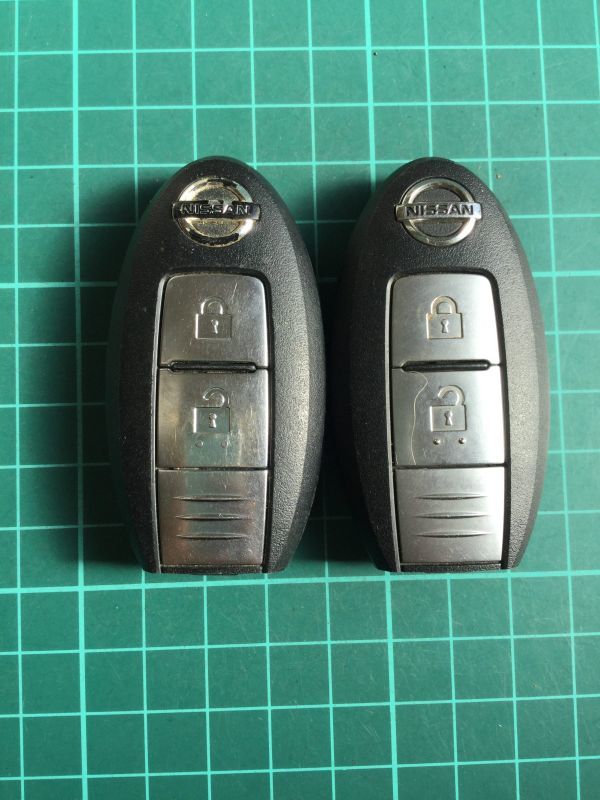 NI 4201 2個 日産 純正 キーレス リモコン インテリジェント ジューク エクストレイル キューブ マーチ ティーダ ムラーノ セレナ等 2B拍卖