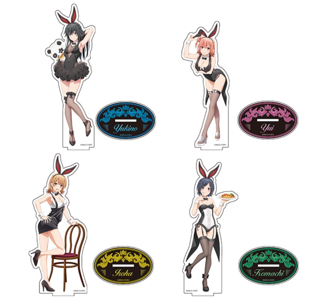 やはり俺の青春ラブコメはまちがっている。完BIGアクリルスタンド4種雪ノ下雪乃由比ヶ浜結衣一色いろは比企谷小町俺ガイルドンキホーテ限定拍卖