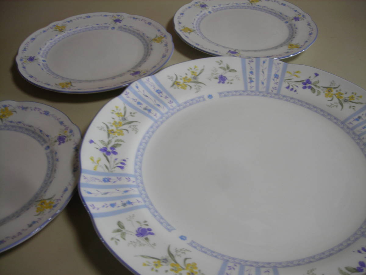 R4 04★ノリタケハーブメモリーパーティーセット【PA7938/9453】大皿1枚&中皿5枚セット拍卖