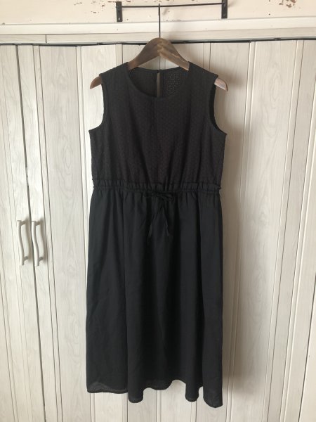 ◆トッコクローゼット tocco closet/黒の切替ノースリーブワンピース◆e2拍卖