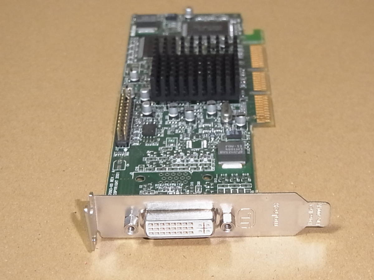 ■□Matrox Millennium G450 DH 32M DVI AGP G45FMLDVA32D ロープロ (V239)拍卖