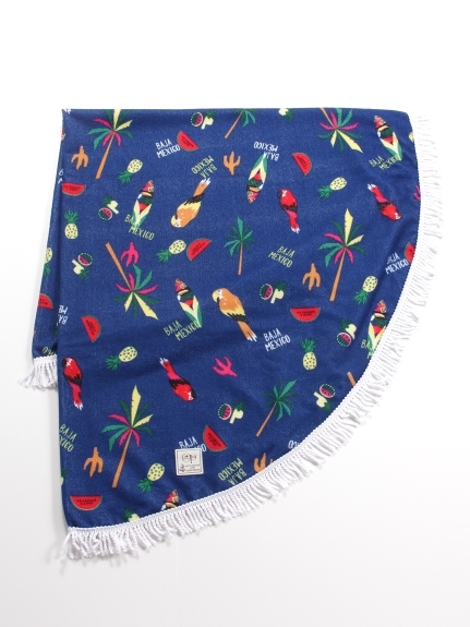 新品OCEAN PACIFICラウンドタオル/マット/ビーチ/丸型 拍卖