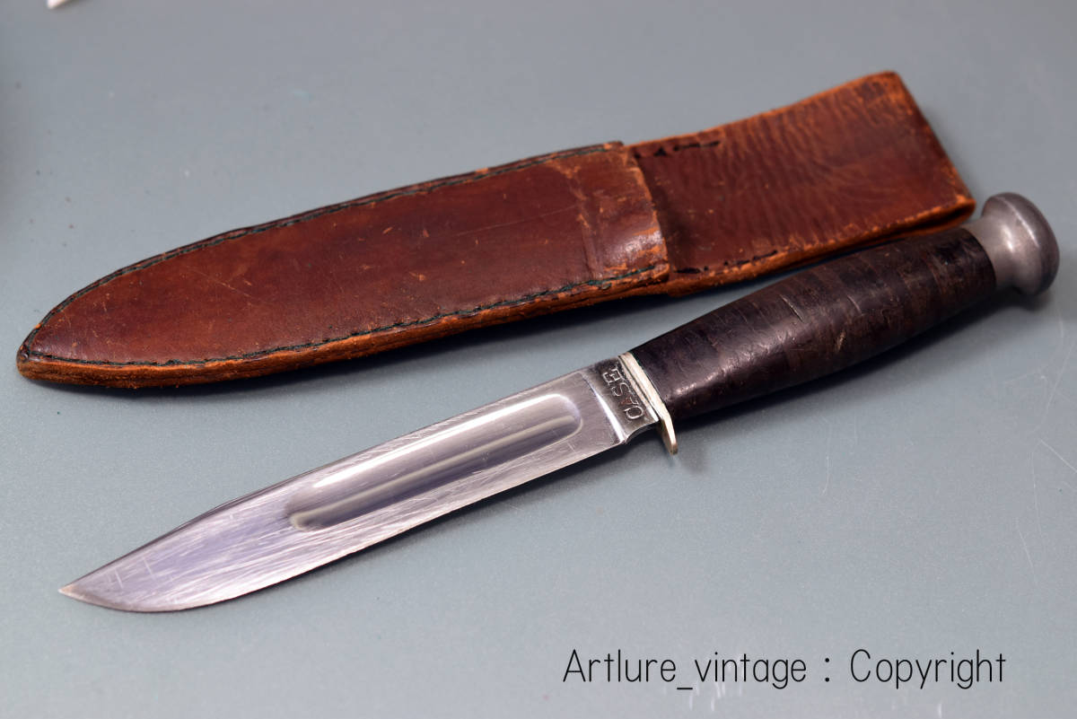 ●稀少VINTAGE KNIFE ,CASE 1940-1965年製 sheath nife .MADE IN USA ビンテージナイフ ”ケース”(b1706-428)outdoor, camping,拍卖