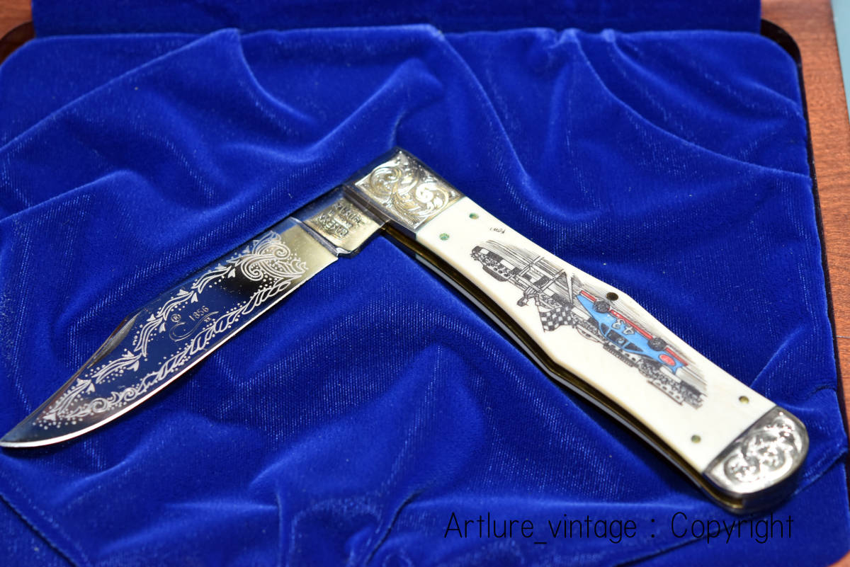 ●稀少VINTAGE KNIFE ,CASE 1992年製 FAN APPRECUATION TOUR RICHARD PETTY NASCAR.限定品MADE IN USA ビンテージナイフ(4166KOUBOU )拍卖