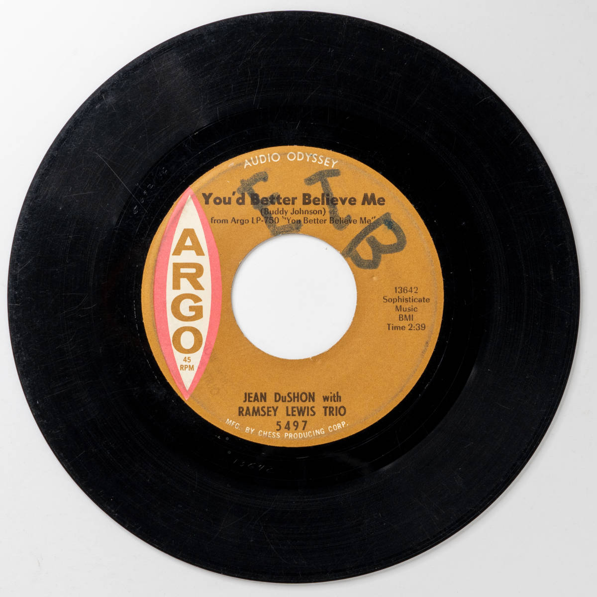 Jean DuShon With Ramsey Lewis Trio - More / You'd Better Believe Me拍卖