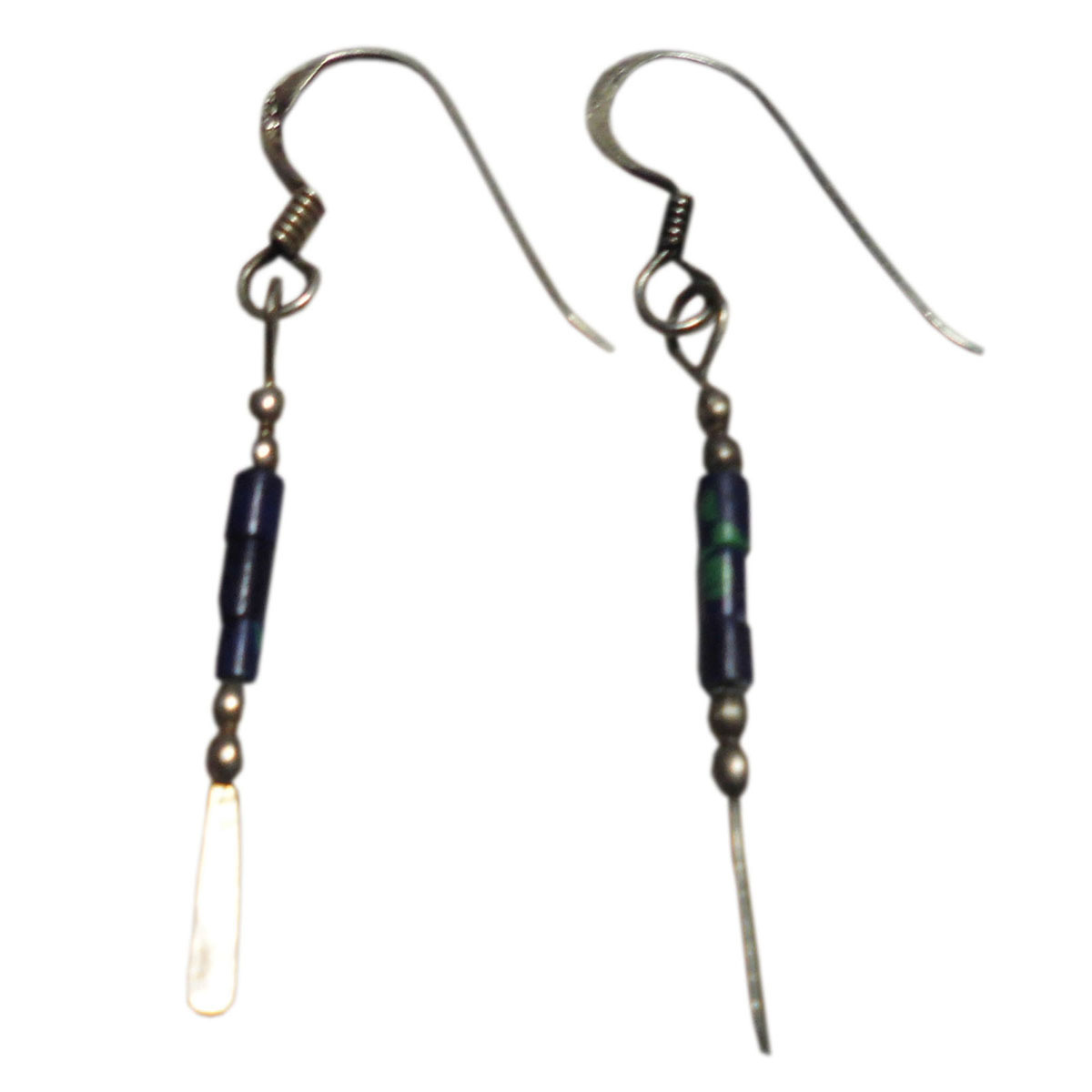 ■☆アジアン雑貨 ネパール銀職人 ラピスラズリー・ピアス (P-33)拍卖