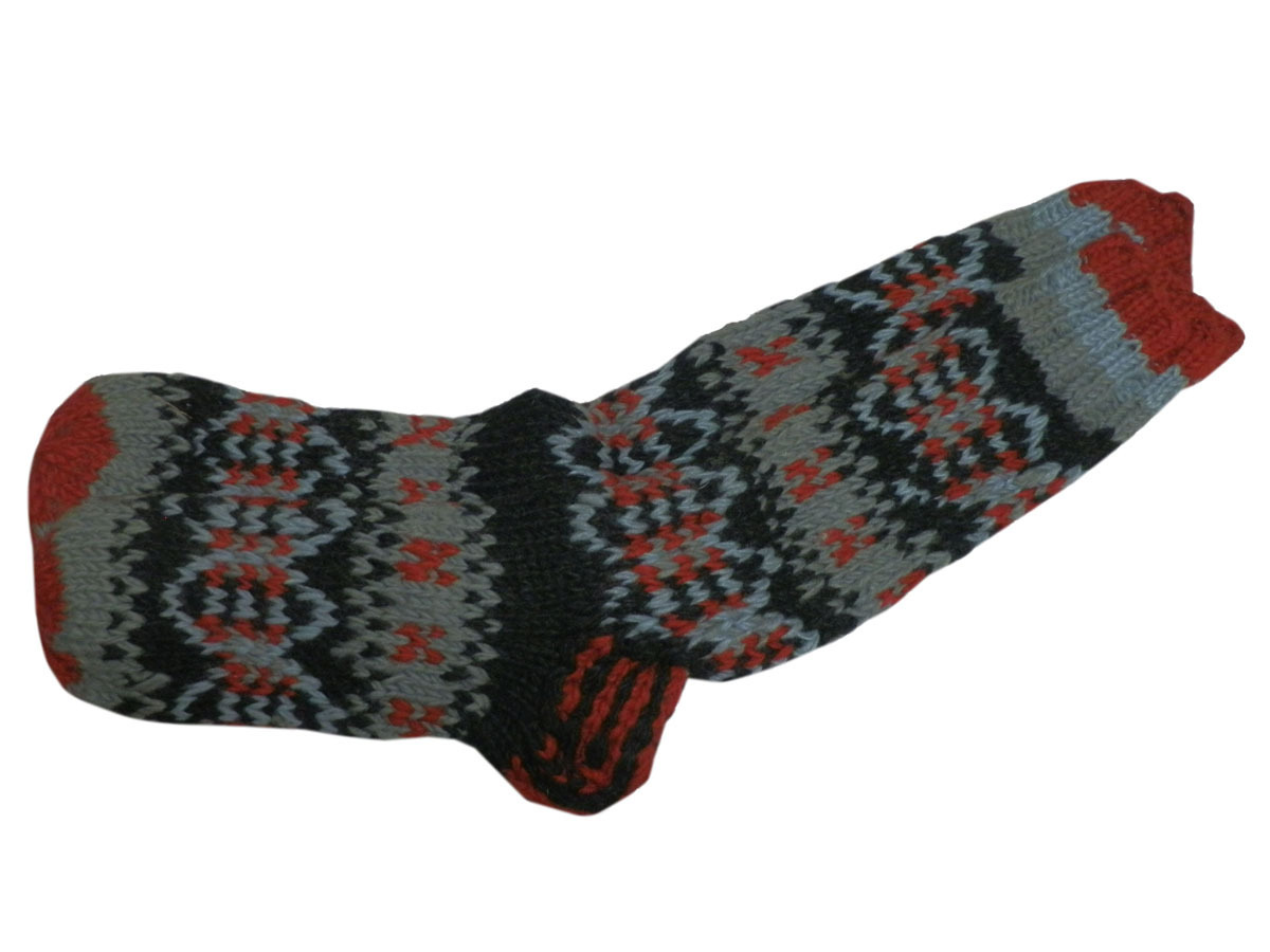 ■☆アジアン衣料 ネパール手編みロングソックス(NLC-40)拍卖